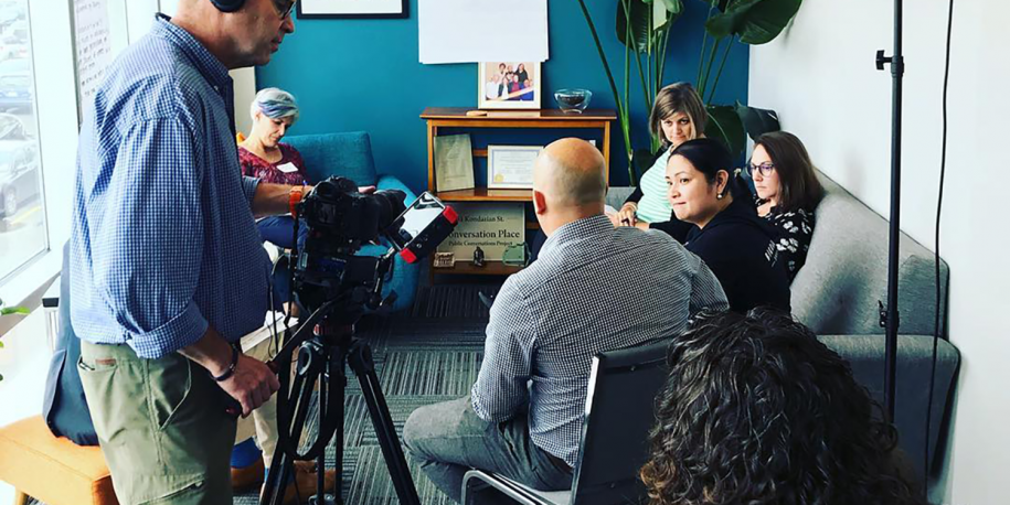 Photo: Facebook filming in the EP office