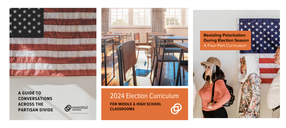 Image: Covers for three EP resources to address election polarization